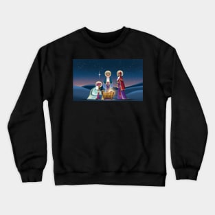 3 Wise Men and Baby Jesus Crewneck Sweatshirt